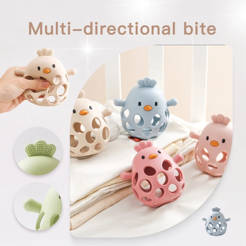Silicone Hollow Teether Toy